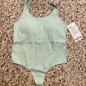 Lululemon Ebb to Street Bodysuit - Light Blue size 10